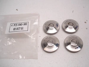 4 NEW NASCAR DEL WEST HMS-562 1.20" TITANIUM VALVE SPRING RETAINERS MINI TOPLOCK - Picture 1 of 8