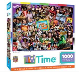 TV Time: 70s TV Shows 1000 piece jigsaw puzzle 680mm x 489mm (mpc) - Picture 1 of 1