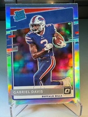 2020 Panini OPTIC NFL Bills Football Gabriel Davis Optic HOLO Rated Rookie 187 - Image 1 of 4