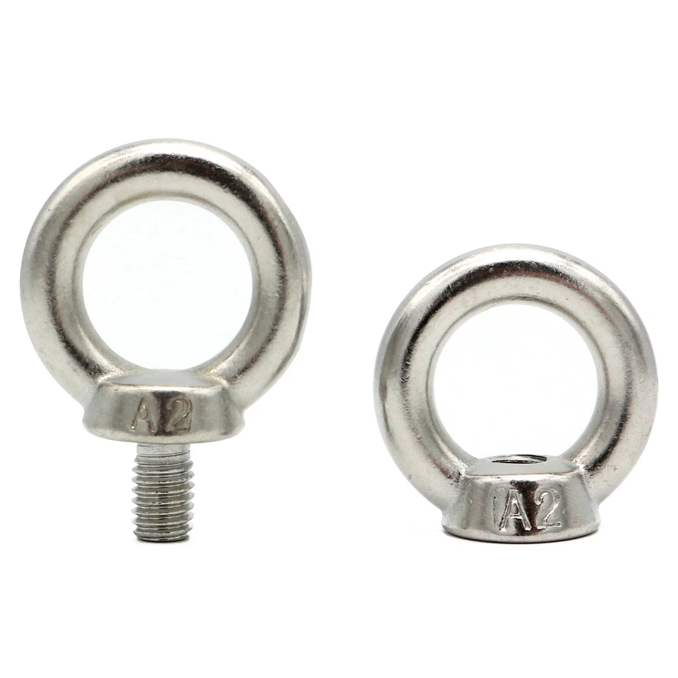 A2 Ringmutter DIN 582/580 Ringschraube ähn. DIN 580/582  M6 bis M 16 Edelstahl - Bild 1 von 3