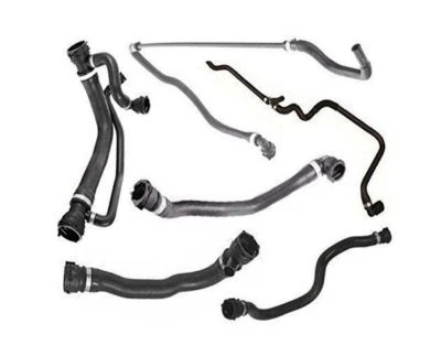 KIT de manguera de agua superior inferior (6 piezas) para radiador depósito de refrigerante BMW 550i 650i Foto 1 de 3