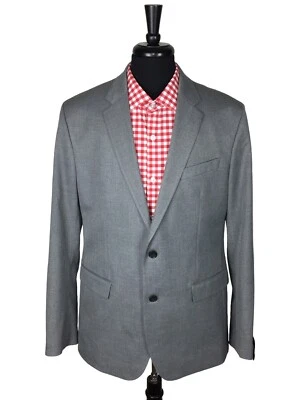 Banana Republic Standard Fit Gray Polyester Blend Stretch Sport Coat Blazer 42L - Imagem 1 de 4