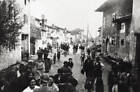 Along road Vittorio Veneto people went streets villages greet Ital- Old Photo