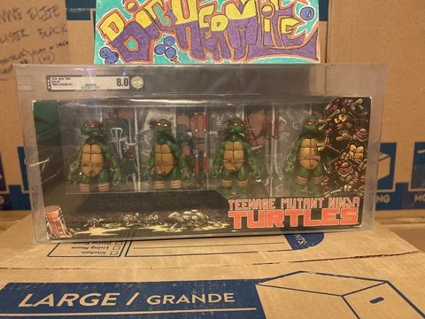NECA Teenage Mutant Ninja Turtles 2008 COLOR 4 pack 🔥 AFA 8.0 GRADED 🔥 Cover