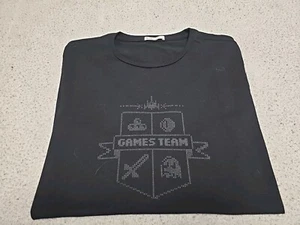 T-shirt manica corta nera onice "GAMES TEAM" Marine Layer taglia Large  - Foto 1 di 8