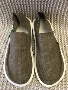 SANUK YEW-KNIT SIDEWALK SURFER SHOES DARK OLIVE MENS SIZE US 11/ UK 10/ EU44 - Picture 1 of 3