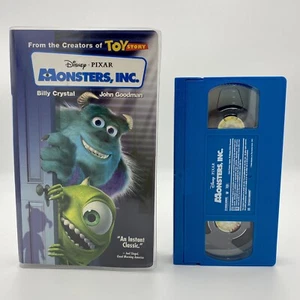 Disney Pixar Monsters, Inc. 2002 - VHS Clear Clamshell, Blue Tape - Foto 1 di 2