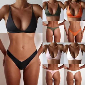 Women Sexy Bikini Set Push-Up Padded Bras Swimsuit Beach Swimwear Bathing Suit - Picture 1 of 47
