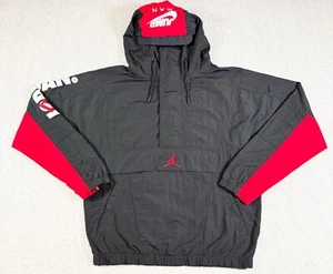 Jordan Jumpman Anorak Jacke Herren klein schwarz rot Standard Passform halber Reißverschluss Nike - Bild 1 von 15