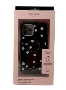 Kate Spade NY - Rotating Ring Case for iPhone 11 PRO (Ring and Dot Resin) Black - Picture 1 of 2