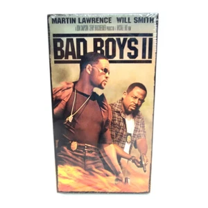 Bad Boys II (VHS, 2003) New & Sealed w/ Watermarks - WIll Smith, Martin Lawrence - Foto 1 di 8
