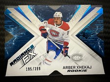 2022-23 UD SPX ARBER XHEKAJ BLUE RADIANCE FX  195/399 MONTREAL CANADIENS