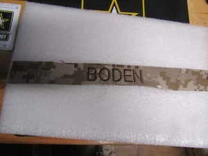 MILITARY US NAVY OR MARINE CORPS PATCH SEW ON DESERT NAME TAPE WITH BODEN - Picture 1 of 1