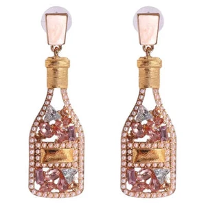 Champagne NYE Rhinestone Earrings - (Style 35) - Bild 1 von 4