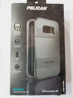 Funda Pelican Voyager Series con funda para Samsung Galaxy S8+ Plus solamente - negra Foto 1 de 3