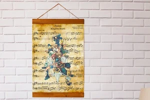 Kingdom Hearts Passion Sheet Music Art Print, Wood Framed Canvas Print - Picture 1 of 9