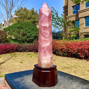 Varita de columna de cristal en polvo natural de 10,27 lb obelisco curación mineral - Imagen 1 de 16