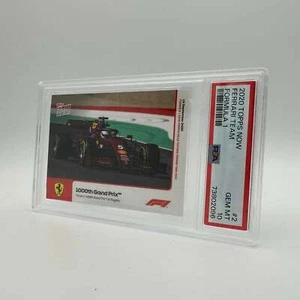 PSA 10 - 1000th Grand Prix Ferrari #2 - Leclerc Sainz - 2020 Topps Now F1 - Picture 1 of 4