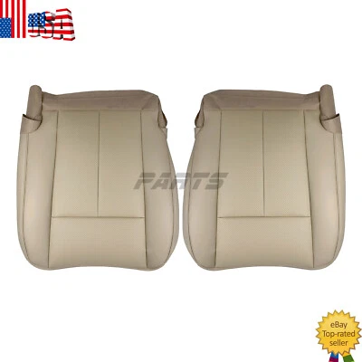 For 2007-2014 Ford Expedition Driver Passenger Bottom Perforated Seat Cover Tan - Imagem 1 de 4