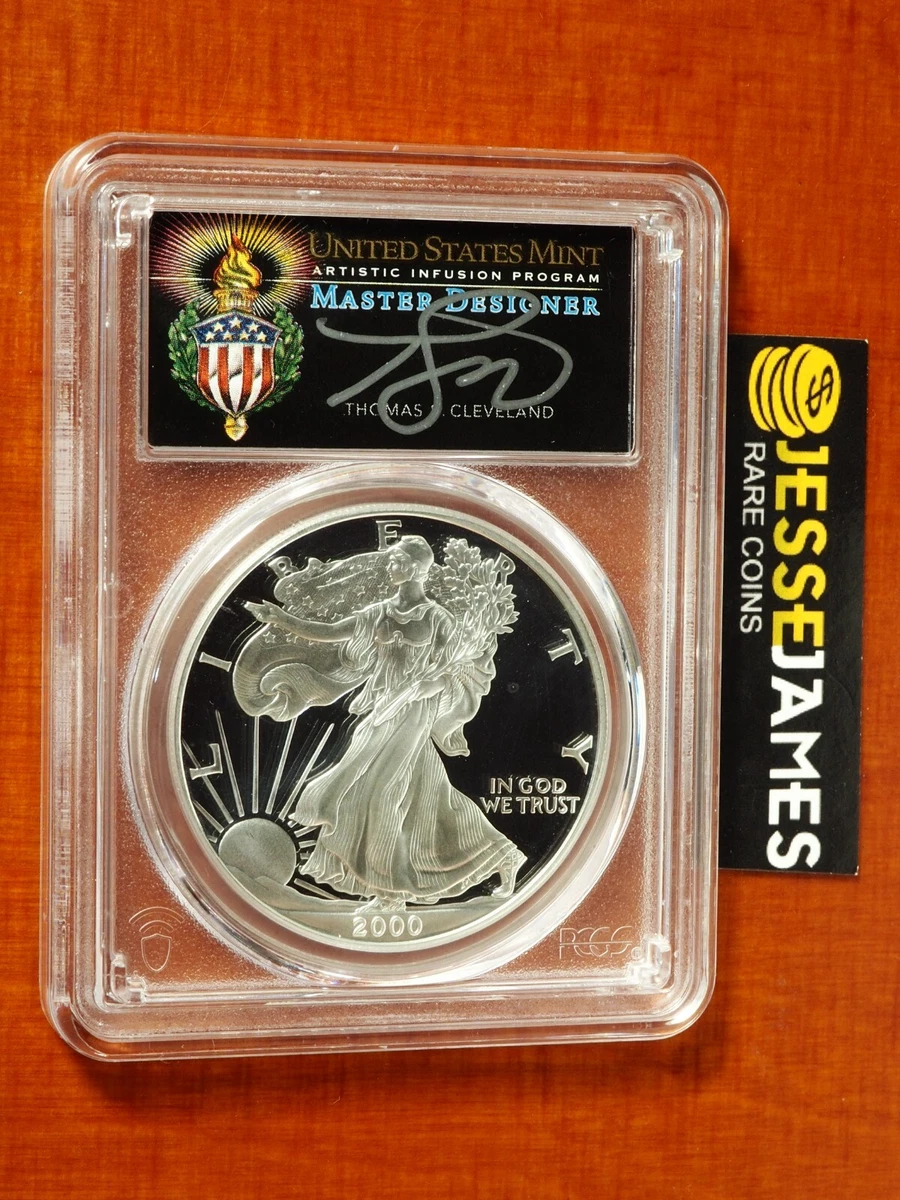 アメリカンイーグル 2000-P ICG-PR70 DCAM 2000 P PROOF SILVER EAGLE