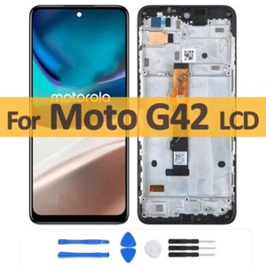 Numériseur écran tactile LCD TFT avec cadre pour Motorola MOTO G42 (XT2233) - Photo 1 sur 12