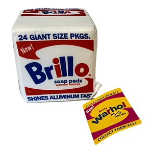 kidrobot Andy Warhol White Brillo Box Medium Plush 5" Collectible Soap Pads - Picture 1 of 6