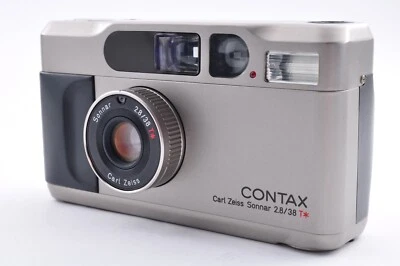 Near Mint Contax T2 Date Back Titan Silver Film Camera from JAPAN #8722 - Image 1 of 4
