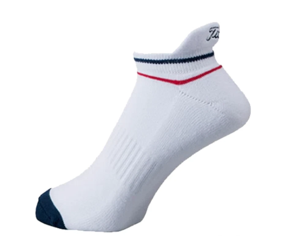 Calcetines redondos de golf Titleist JAPÓN longitud corta US7-US9 TSMS1996 blanco azul marino Foto 1 de 1