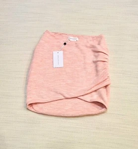 NEW Lovers & Friends Pink Knit Bodycon Mini Skirt Zip Size Xxs 2xs - Picture 1 of 5