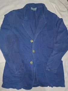 Chaqueta blazer de punto de algodón ymc debes crear azul hiedra pequeña - Imagen 1 de 10