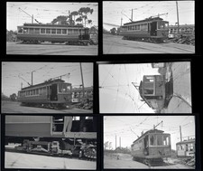 1947 San Diego Electric Streetcar #28 - 6 B&W Negatives