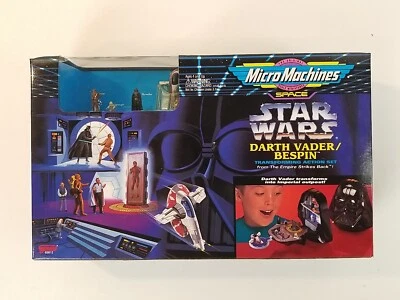 Juego de acción transformadora Micro Machines Star Wars Darth Vader Bespin sellado 1994 Foto 1 de 4