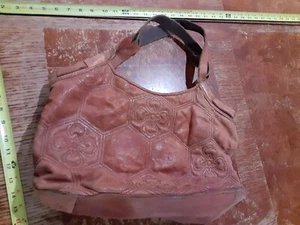 Lucky Brand Vintage Brown Lamb Leather Purse / Handbag #S5 - Picture 1 of 7