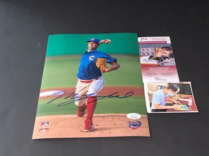 Mick Abel Philadelphia Phillies Auto Signed 8x10 Photo Beckett WITNESS COA . - Picture 1 of 1