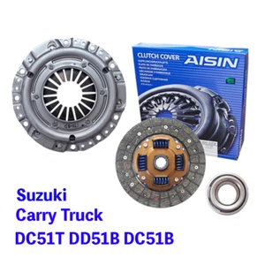 AISIN Clutch 3pcs Kit Carry Truck DD51T NA Suzuki Disc Cover Release Bearing Set - Picture 1 of 6