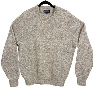 Vintage L.L. Bean Herren Wollpullover Haferflocken Gr. XL Rundhals Cabincore Winter - Bild 1 von 8