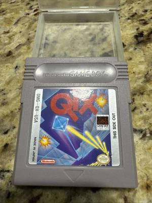 Qix (Nintendo Game Boy, 1990) Game Tested Good, Case Good Cpix - Image 1 of 4