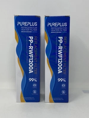 2 Pack PurePlus PP-RWF1200A Replacement Refrigerator Water Filters - New in Box - Image 1 of 3