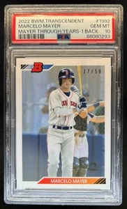 2022 Bowman Transcendent VIP Party Marcelo Mayer 1992 Prospect #17/50 PSA 10 - Picture 1 of 2
