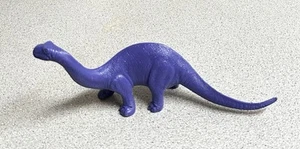 Dinosaurio prehistórico vintage años 60 Marx Brontosaurus violeta púrpura - Imagen 1 de 9