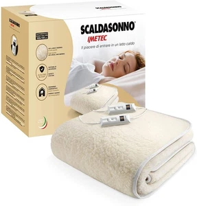 IMETEC SCALDASONNO MATRIMONAILE LANA E MERINO 150X160CM 2TEMPERATURE MADEINITALY - Foto 1 di 6
