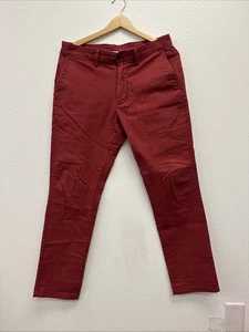 Men's Old Navy Red ultimate slim built-in flex Khakis pants Size 30X30 - Picture 1 of 2