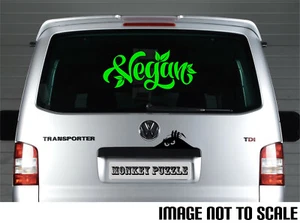 CALCOMANÍA VEGANA GRANDE LOGOTIPO PARA FURGONETA COCHE PORTÁTIL PEGATINA VINILO ESTILO DE VIDA A BASE DE PLANTAS - Imagen 1 de 5