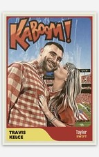 Travis Kelce Taylor Swift Kansas City Chiefs NFL Singer Dating ACEO Trading Card