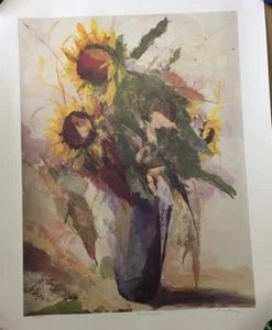 Louise Matarazzo "Sonnenblumen", signiert Ltd. Edition - Bild 1 von 8