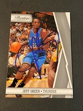 Jeff Green Signed 2010-11 Panini Prestige Card Auto OKC Thunder Autograph COA