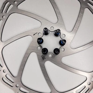 1 Bremsscheibe SACCON 203mm Fahrrad MTB 6-Loch+ 6 Schrauben Universal - Bild 1 von 8