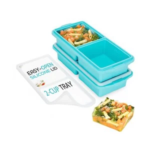 Silicone Freezer Tray With Lid-Soup Freezer Container molds-2-cup Extra Large... - Picture 1 of 7