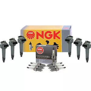 NGK 6 Ignition Coils & 6 V-Power Spark Plugs Kit For Toyota 4.0 V6 1GR-FE - Picture 1 of 1
