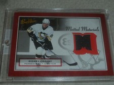 2005-06 BEEHIVE MATTED MATERIALS GAME USED JERSEY CARD SIDNEY CROSBY RC NHL >